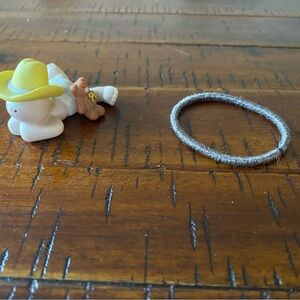 Charming ceramic baby boy  wearing cowboy hat